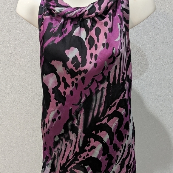 Signature by Larry Levine Purple Halter Tank, size Medium - Picture 2 of 7